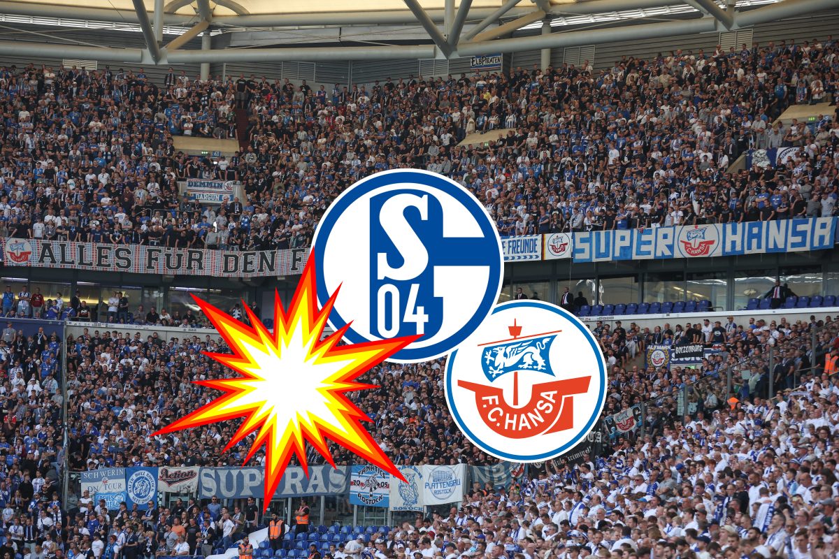 Schalke – Rostock: Hässliche Szenen im Stadion! Gästefans attackieren S04-Anhänger
