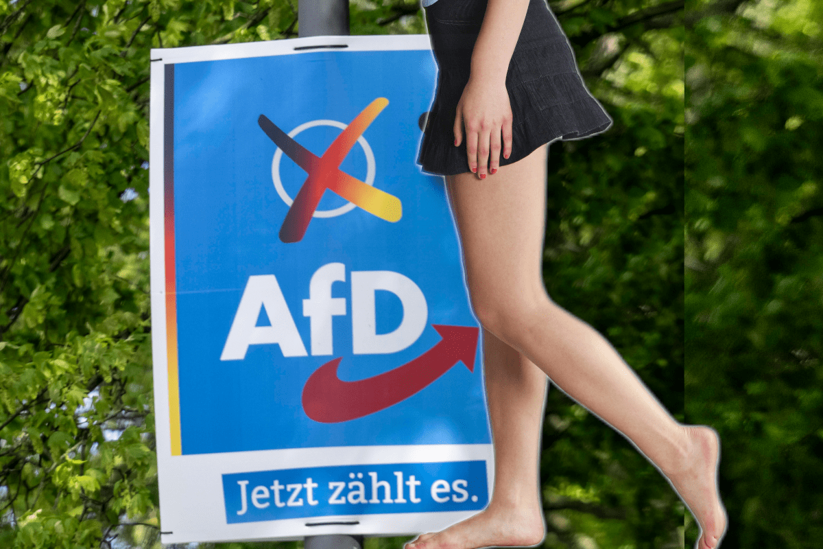 Wahlkampf mit nackter Frauenhaut bei der AfD.