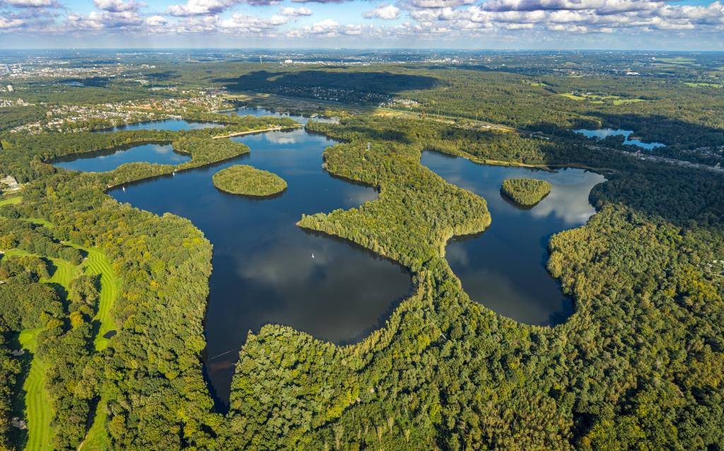 Blick auf die Sechs-Seen-Platte mit Waldgebiet