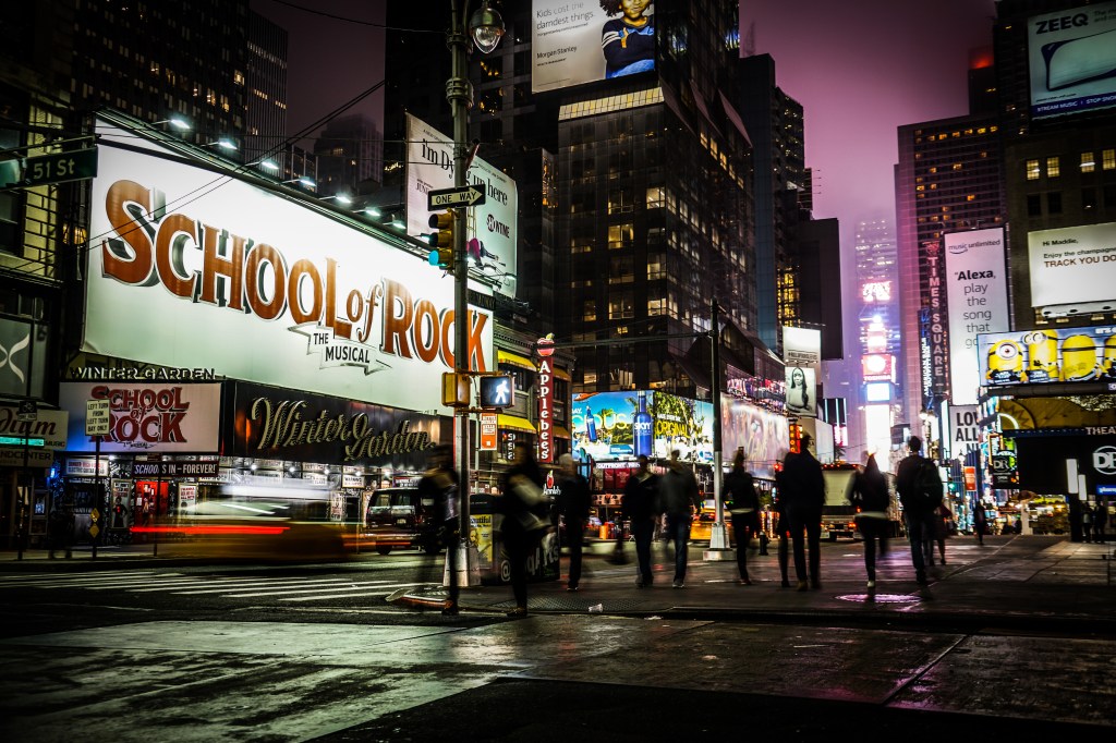 Werbeplakate am Times Square