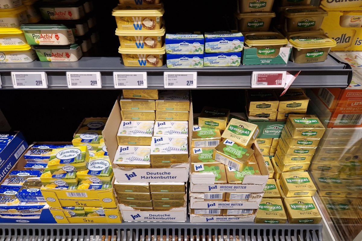 Die Butter bei Rewe, Aldi und anderen MÃ¤rkten wird immer teurer!