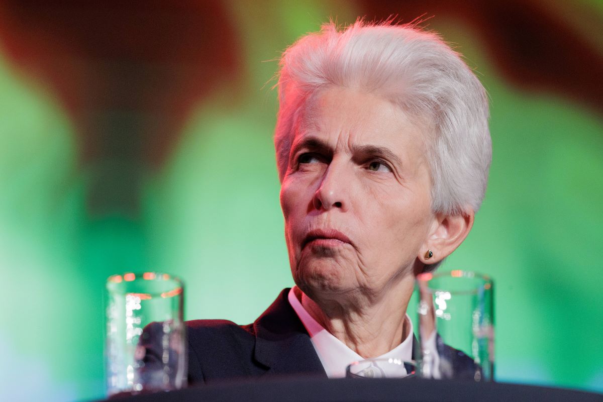 Marie-Agnes Strack-Zimmermann erhält den Negativpreis 