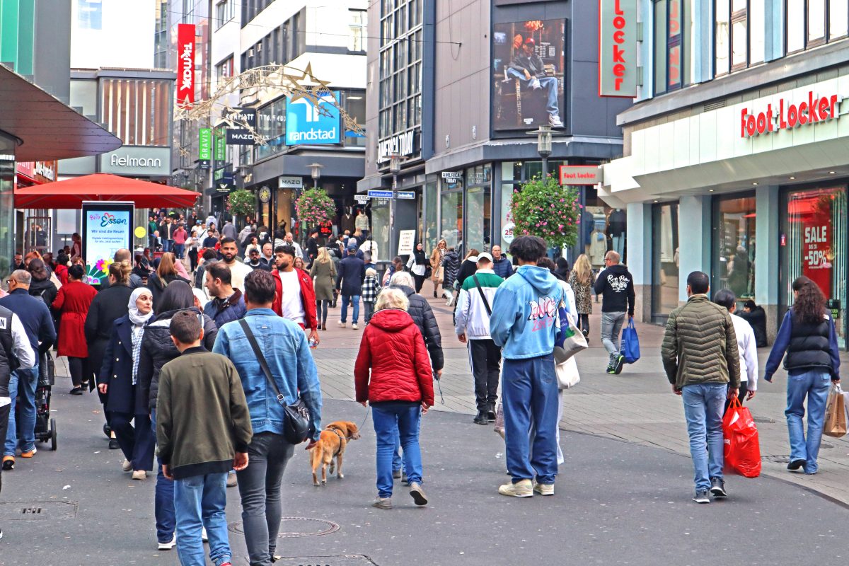 Die Innenstadt in Essen. Immer mehr Läden machen hier zu.