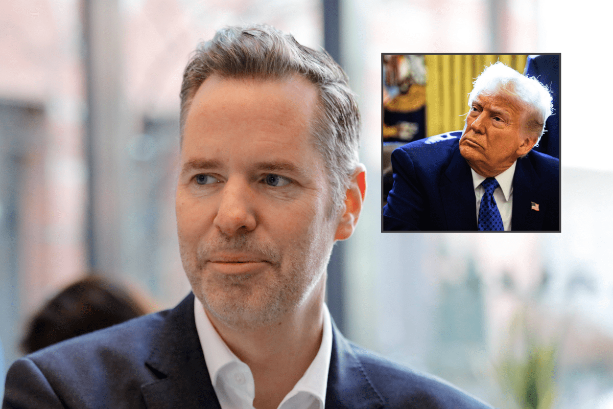 FDP-Mann Dürr lässt sich wie Trump bei McDonalds ablichten.