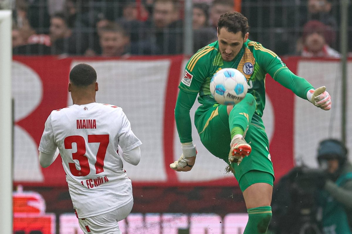 FC Schalke 04: Justin Heekren ging gegen Köln volles Risiko.