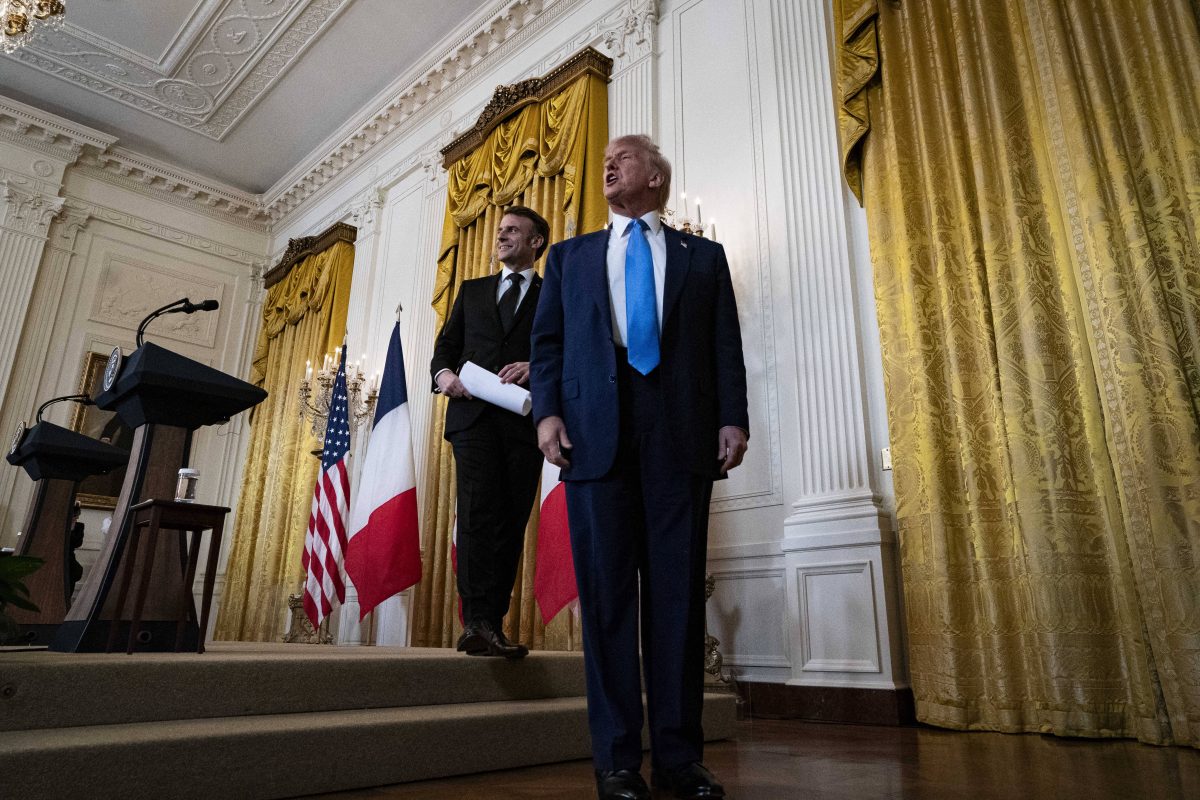 Donald Trump empfängt Macron.
