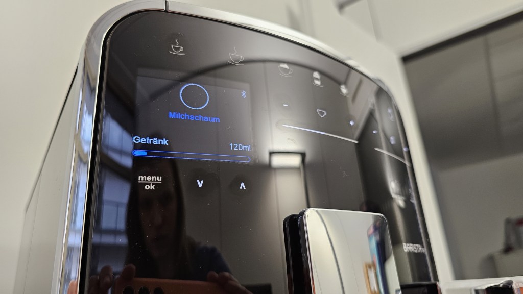 Display von Kaffeemaschine