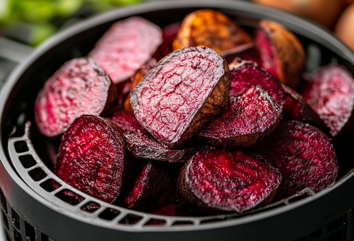Rote Bete aus der Heißluftfritteuse: besser geht Ofengemüse nicht