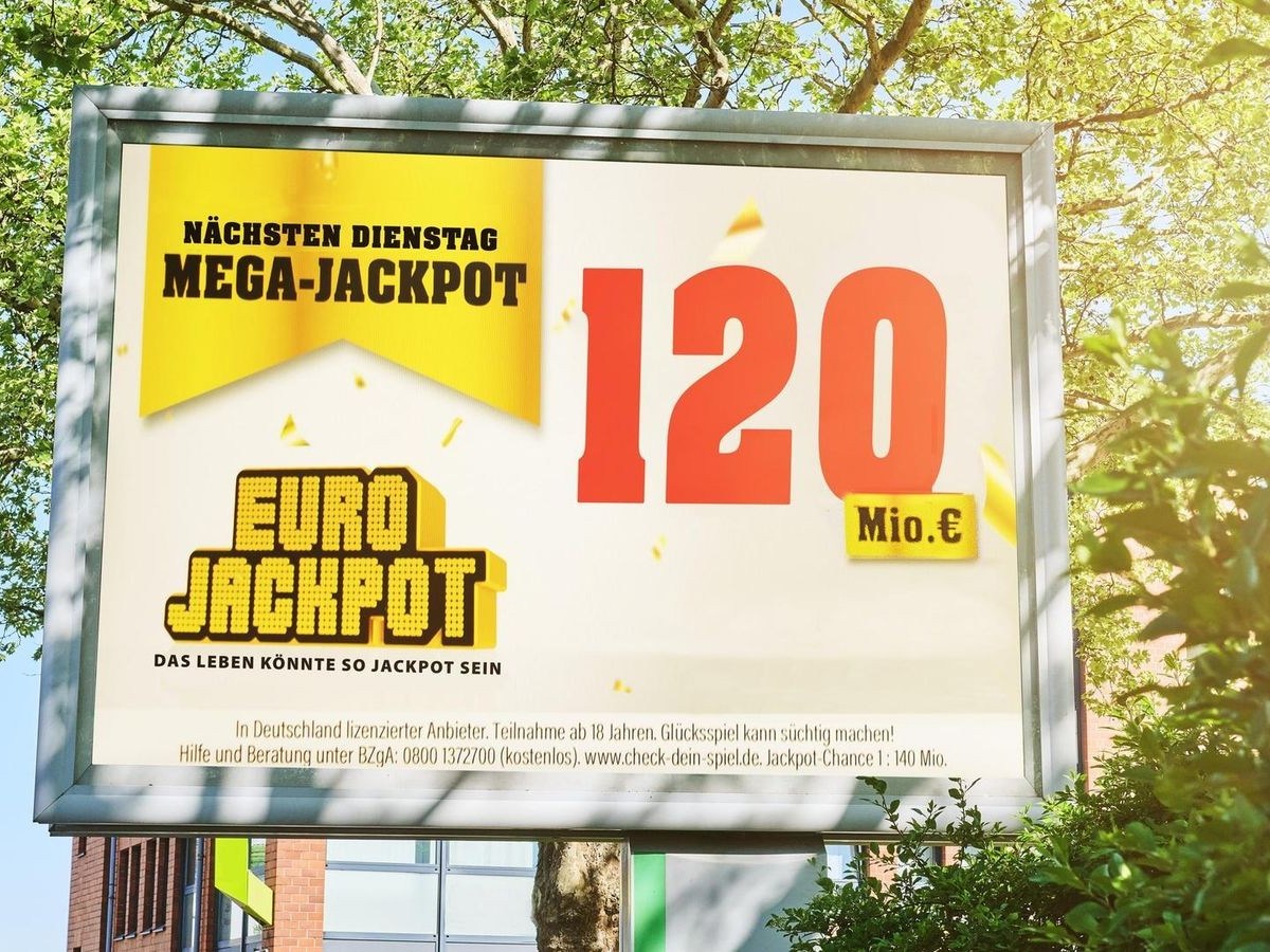 Erstmals in diesem Jahr ist der Eurojackpot auf seine maximale Summe angestiegen. Um 120 Millionen Euro geht es am kommenden Dienstag, 6. Mai, für die Spielteilnehmer aus 19 europäischen Ländern.