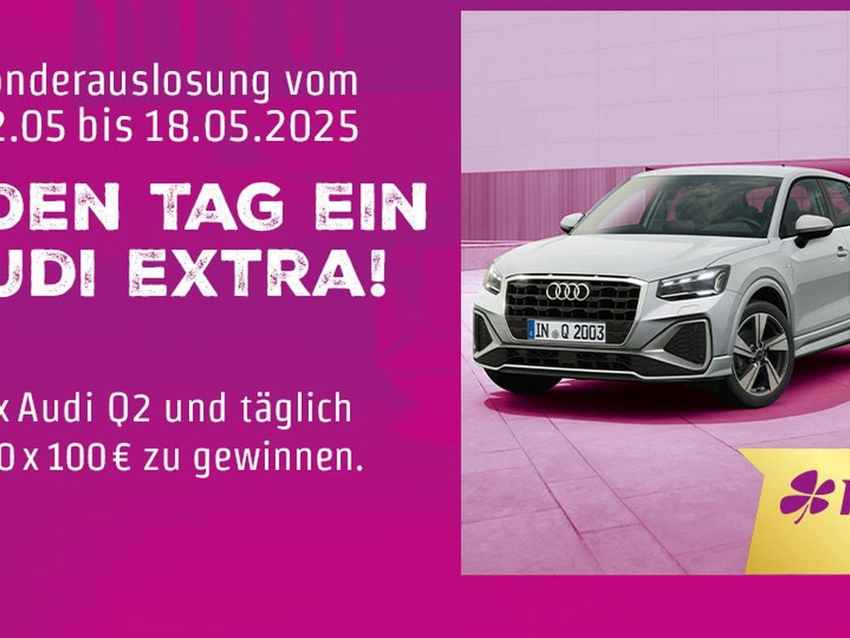 Mitspielen lohnt sich: Noch bis kommenden Sonntag, 18. Mai, wird täglich ein Audi Q2 verlost.