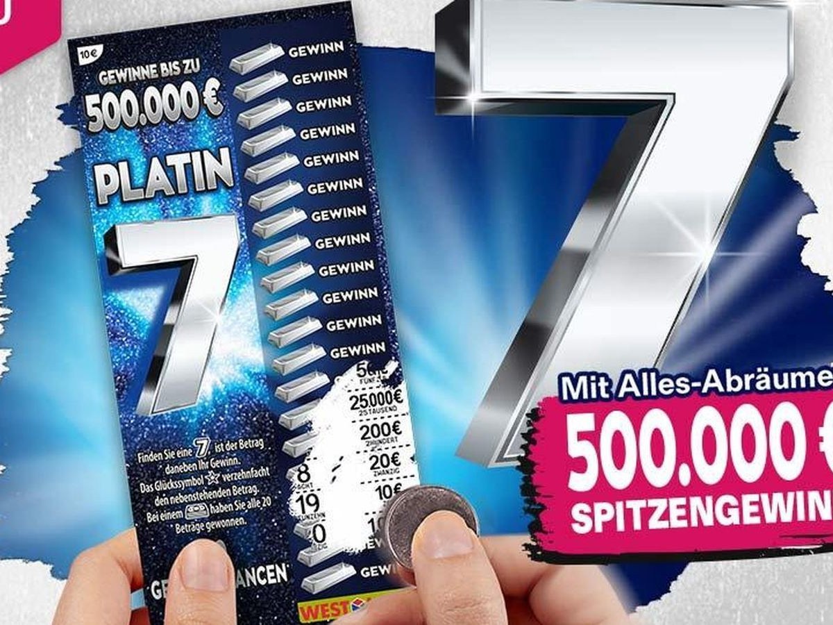 Das Rubbellos Platin 7 von Westlotto erstrahlt in einem neuen Design.