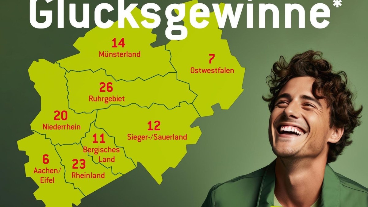 Die WestLotto-Gewinnerbilanz für die Monate Januar bis Juni 2025: Neun Millionengewinne und 124 Hochgewinne im sechsstelligen Bereich gibt es bisher.